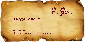 Hanga Zsolt névjegykártya